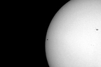 Merkur und Sonnenfleck