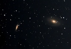 Bode-Galaxie (M82) + Zigaretten Galaxie (M81)